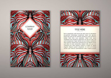 Flyer şablonu ile soyut süsleme