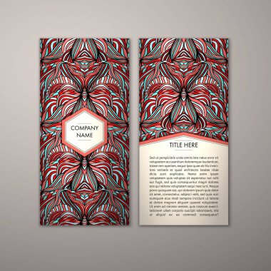 Flyer şablonu ile soyut süsleme