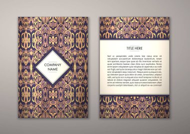 Flyer şablonu ile soyut süsleme