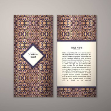 Flyer şablonu ile soyut süsleme