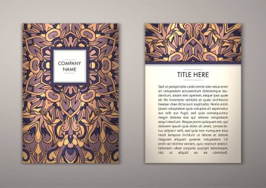 Flyer şablonu ile soyut süsleme