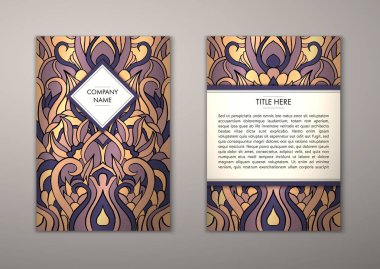 Flyer şablonu ile soyut süsleme