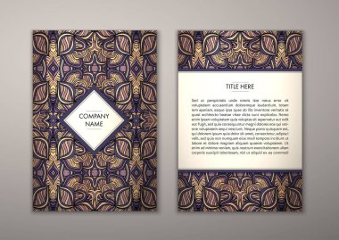 Flyer şablonu ile soyut süsleme