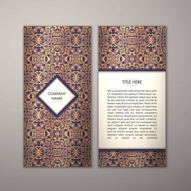 Flyer şablonu ile soyut süsleme