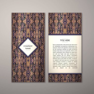 Flyer şablonu ile soyut süsleme