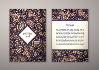 Flyer şablonu ile soyut süsleme