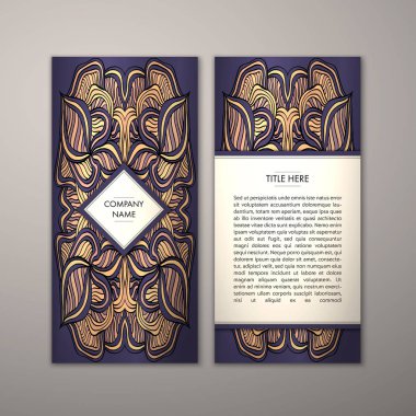 Flyer şablonu ile soyut süsleme