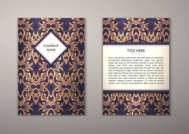 Flyer şablonu ile soyut süsleme