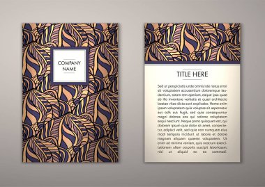 Flyer şablonu ile soyut süsleme