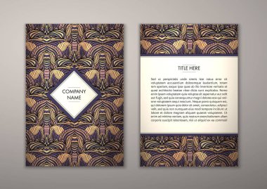 Flyer şablonu ile soyut süsleme