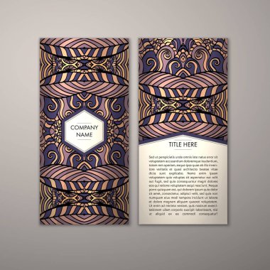 Flyer şablonu ile soyut süsleme