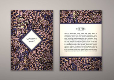 Flyer şablonu ile soyut süsleme