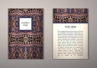 Flyer şablonu ile soyut süsleme