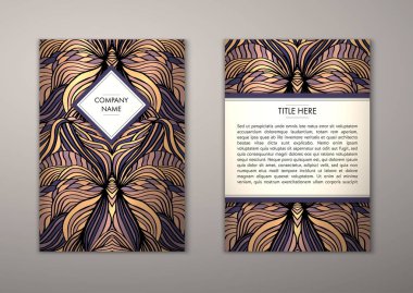 Flyer şablonu ile soyut süsleme