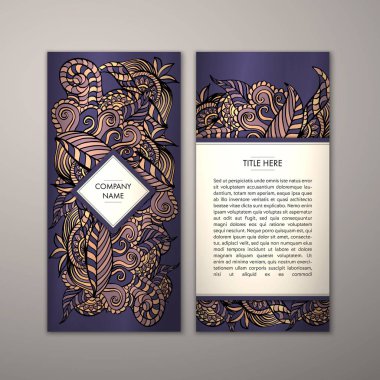 Flyer şablonu ile soyut süsleme