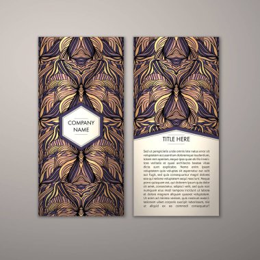 Flyer şablonu ile soyut süsleme