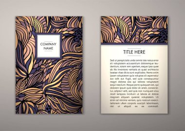 Flyer şablonu ile soyut süsleme