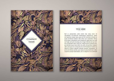 Flyer şablonu ile soyut süsleme