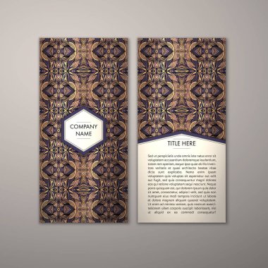 Flyer şablonu ile soyut süsleme