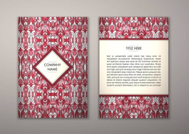 Flyer şablonu ile soyut süsleme