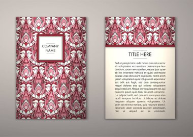 Flyer şablonu ile soyut süsleme