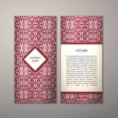 Flyer şablonu ile soyut süsleme