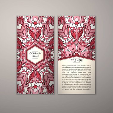 Flyer şablonu ile soyut süsleme