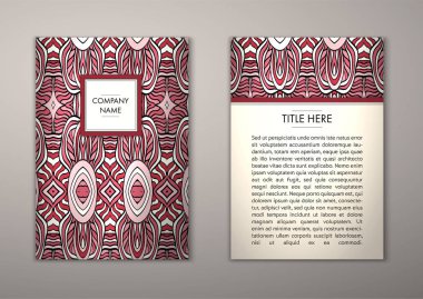 Flyer şablonu ile soyut süsleme