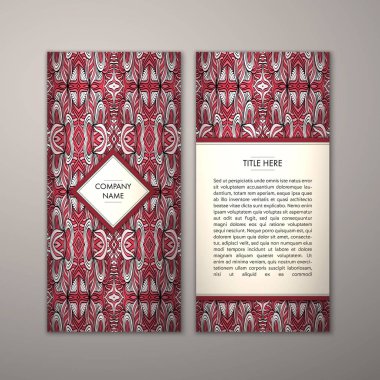 Flyer şablonu ile soyut süsleme