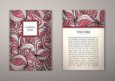 Flyer şablonu ile soyut süsleme