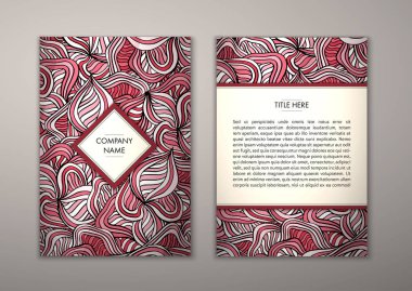 Flyer şablonu ile soyut süsleme