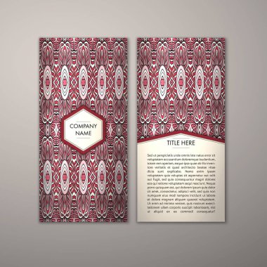 Flyer şablonu ile soyut süsleme