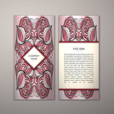 Flyer şablonu ile soyut süsleme