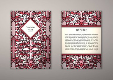 Flyer şablonu ile soyut süsleme