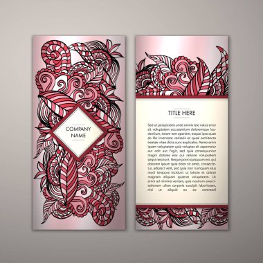 Flyer şablonu ile soyut süsleme