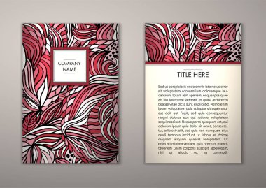 Flyer şablonu ile soyut süsleme