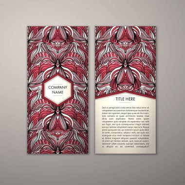 Flyer şablonu ile soyut süsleme