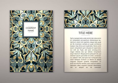 Flyer şablonu ile soyut süsleme