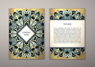 Flyer şablonu ile soyut süsleme