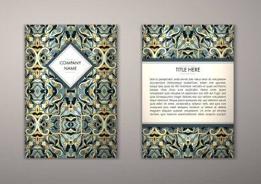 Flyer şablonu ile soyut süsleme