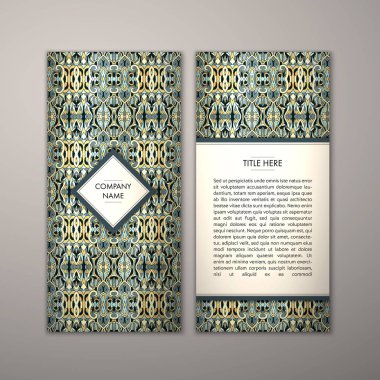 Flyer şablonu ile soyut süsleme