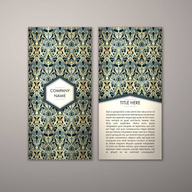 Flyer şablonu ile soyut süsleme