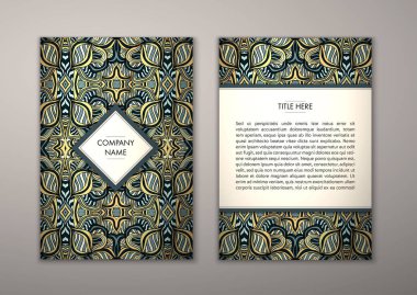 Flyer şablonu ile soyut süsleme