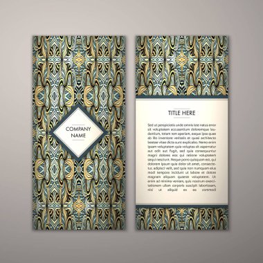 Flyer şablonu ile soyut süsleme