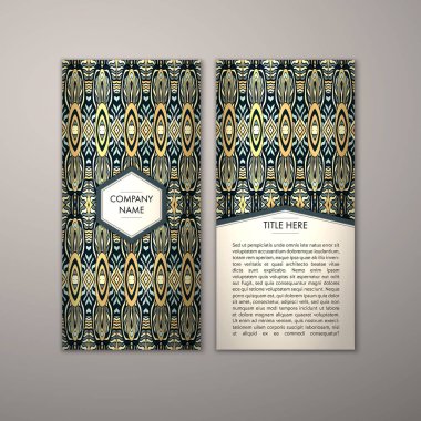 Flyer şablonu ile soyut süsleme