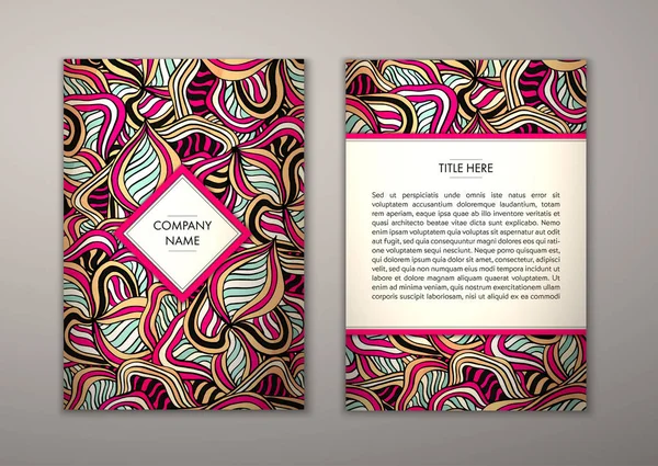 Flyer şablonu ile soyut süsleme