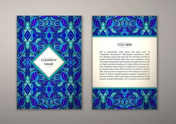 Flyer şablonu ile soyut süsleme