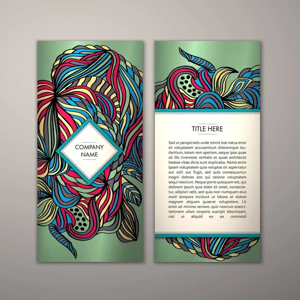 Flyer şablonu ile soyut süsleme