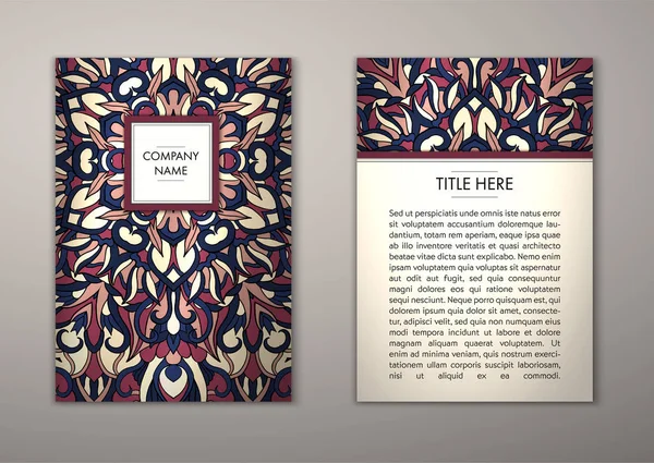 Flyer şablonu ile soyut süsleme