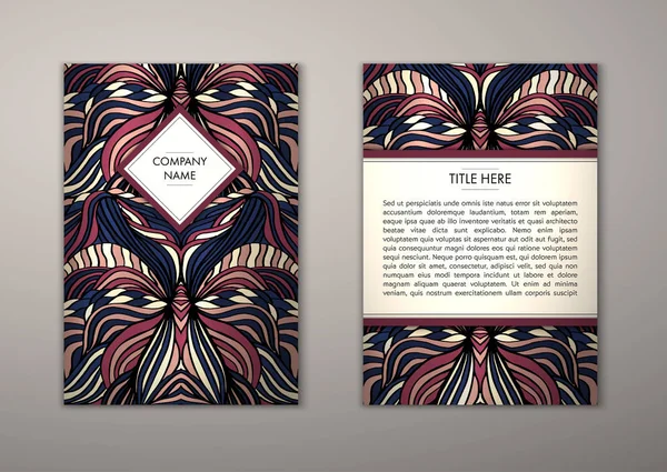 Flyer şablonu ile soyut süsleme